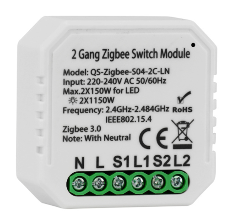 Модуль переключения ZigBee на 2 группы